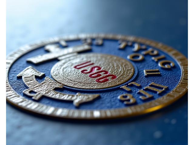 Official USCG (U.S. Coast Guard) approval emblem or badge, clearly showing 'Type III' label.